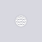 Wavy Lines Circle Clay Stencil