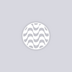 Wavy Lines Circle Clay Stencil