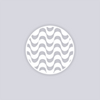 Wavy Lines Circle Clay Stencil