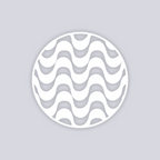 Wavy Lines Circle Clay Stencil