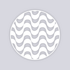 Wavy Lines Circle Clay Stencil