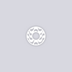 Wavy Lines Circle Rim Clay Stencil