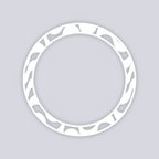 Wavy Lines Circle Rim Clay Stencil