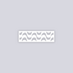 Wavy Lines Rectangle Clay Stencil