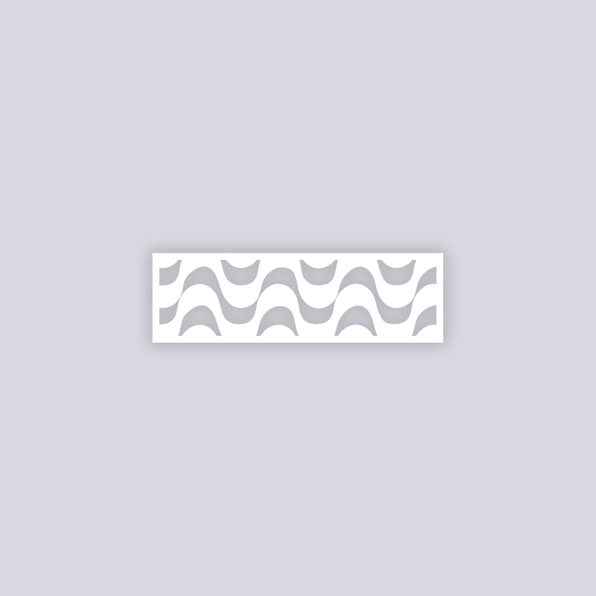 Wavy Lines Rectangle Clay Stencil