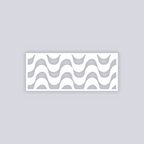 Wavy Lines Rectangle Clay Stencil