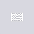 Wavy Lines Rectangle Clay Stencil