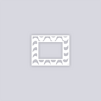 Wavy Lines Rectangle Rim Clay Stencil