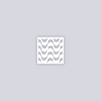 Wavy Lines Square Clay Stencil