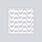 Wavy Lines Square Clay Stencil
