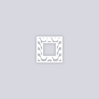 Wavy Lines Square Rim Clay Stencil