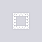 Wavy Lines Square Rim Clay Stencil