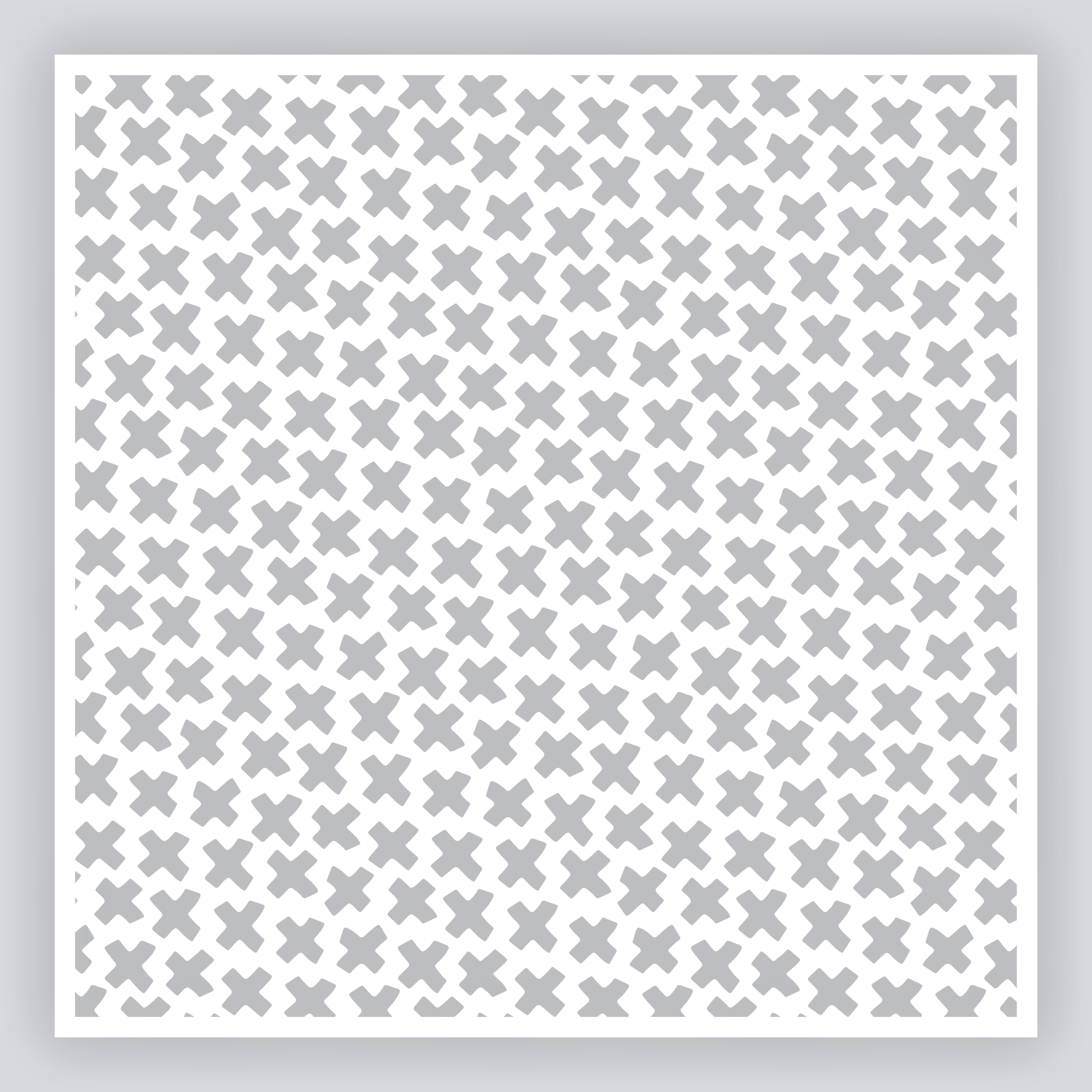 X Marks Full Clay Stencil