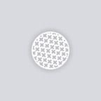 X Marks Circle Clay Stencil