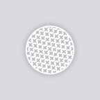 X Marks Circle Clay Stencil