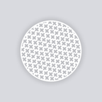 X Marks Circle Clay Stencil