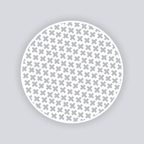 X Marks Circle Clay Stencil