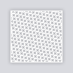 X Marks Square Clay Stencil