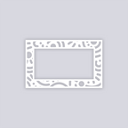 Retro Confetti Rectangle Rim Clay Stencil