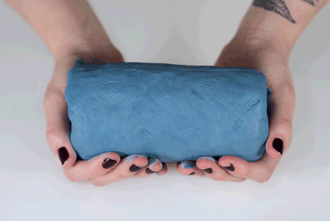 Slate Blue Smashed Clay